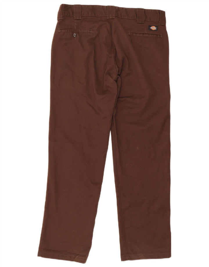 Dickies Pantalon Chino Droit Homme W34 L32 Marron Polyester
