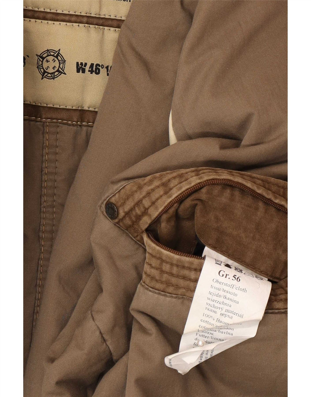 Camel Active Veste Militaire Homme IT 56 3XL Marron Coton