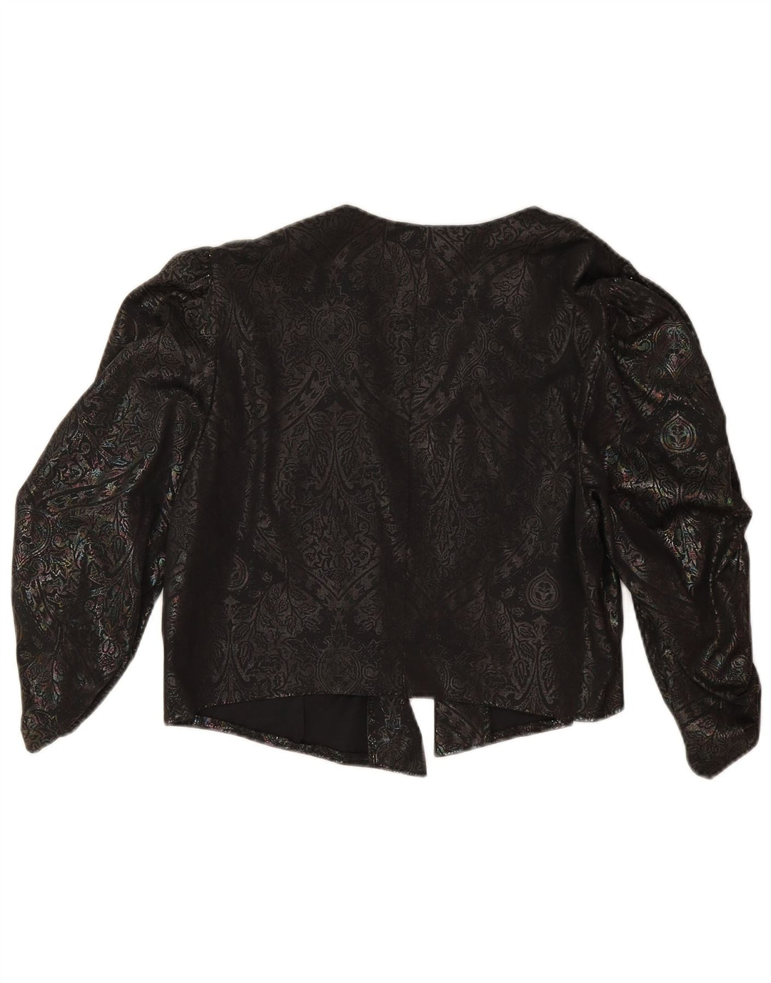 C & A Boléro à manches 3/4 pour femme IT 42 Medium Black Paisley
