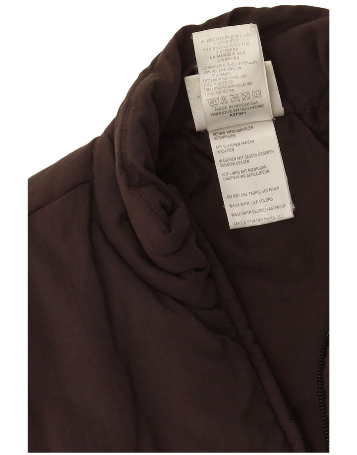 Adidas Gilet rembourré pour femme UK 10 Petit Marron Polyamide
