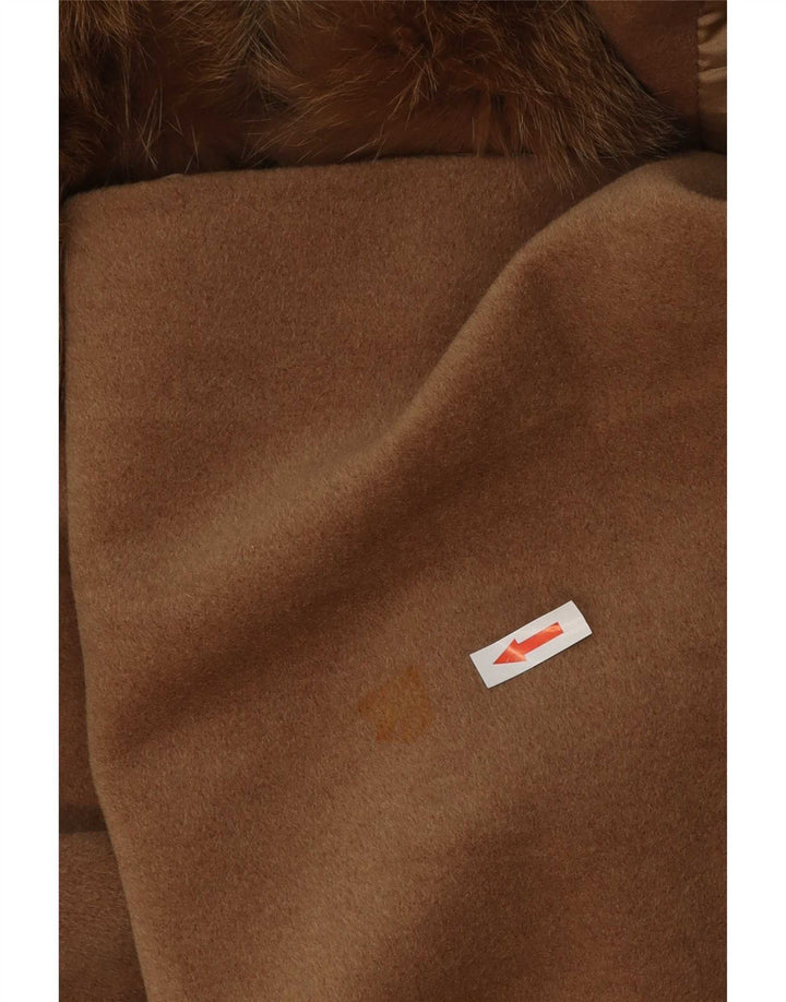 Cinzia Rocca Manteau surdimensionné pour femme UK 18 XL Laine marron