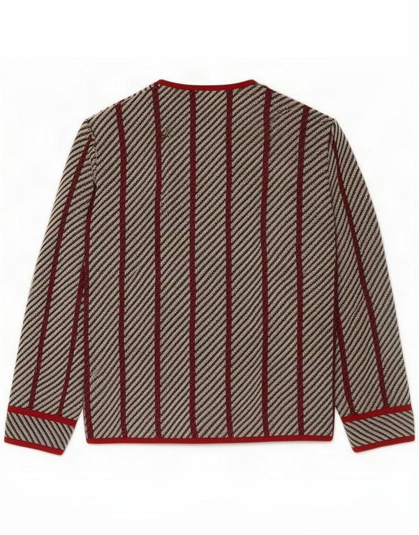 Liola Womens Cardigan Sweater UK 14 Medium Multicolore Rayé