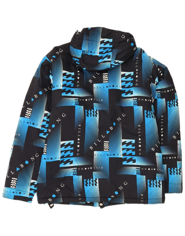 Billabong Veste coupe-vent graphique pour homme UK 38 Bleu moyen géométrique