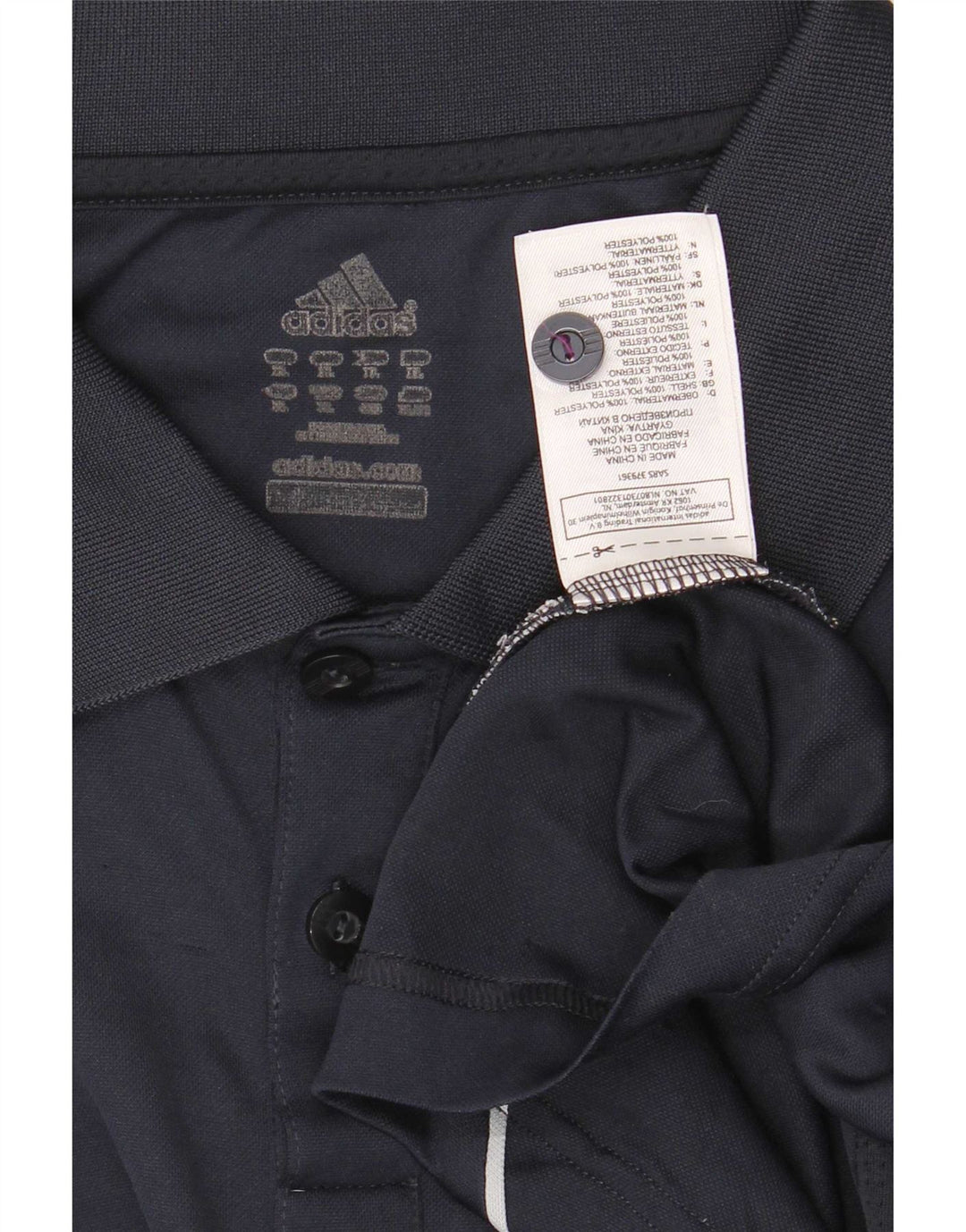 Adidas Homme Climacool Polo XL Bleu Marine Colorblock Polyester
