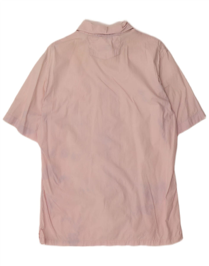 HUGO BOSS Chemise à Manches Courtes Homme Rose Moyen Coton