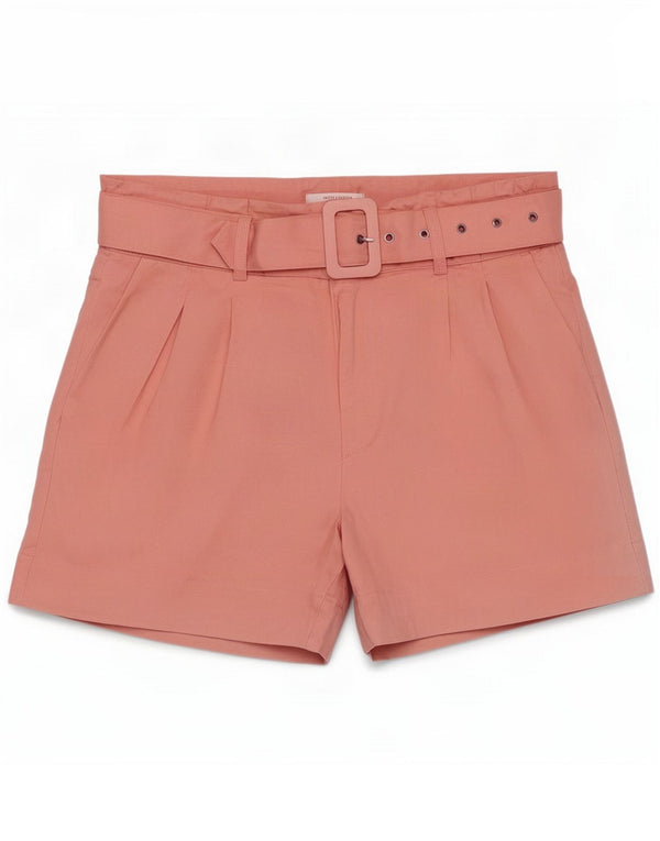 Short chino à chevilles French Connection pour femme UK 6 XS W24 Lin rose