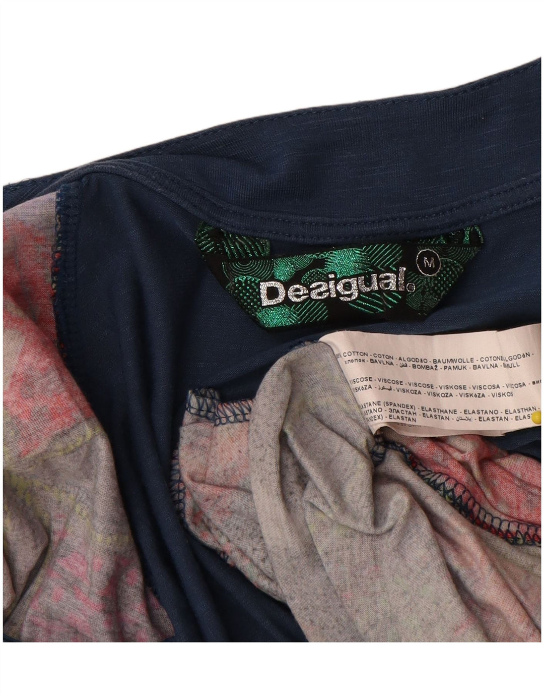 Desigual Femme Graphic Bubble Dress UK 12 Medium Multicolore Géométrique