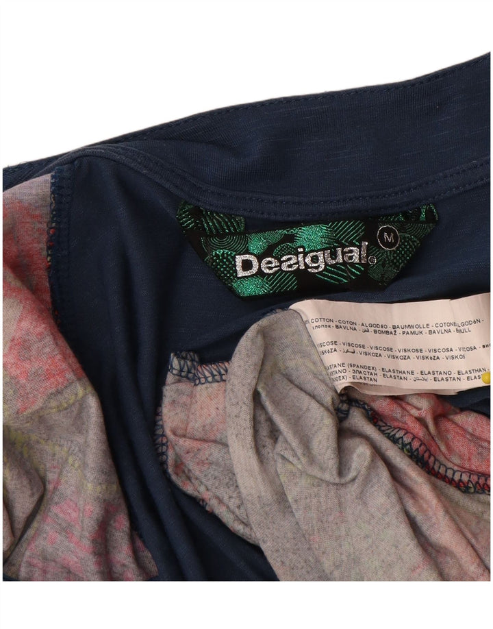 Desigual Femme Graphic Bubble Dress UK 12 Medium Multicolore Géométrique