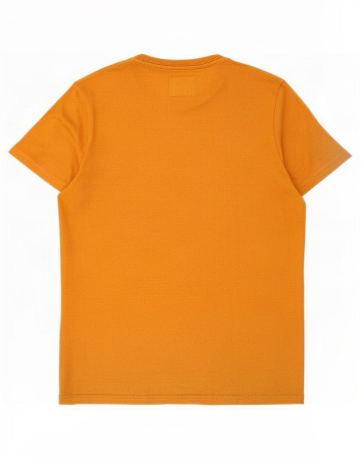 Superdry Homme T-Shirt Graphique Top Large Orange Coton