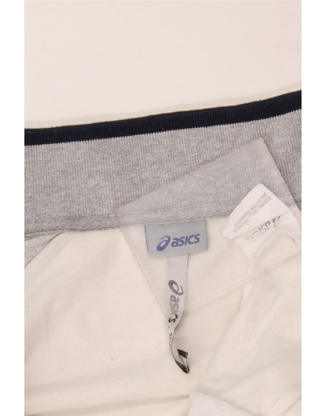 ASICS Veste de survêtement pour femme UK 14 Medium Off White Colourblock
