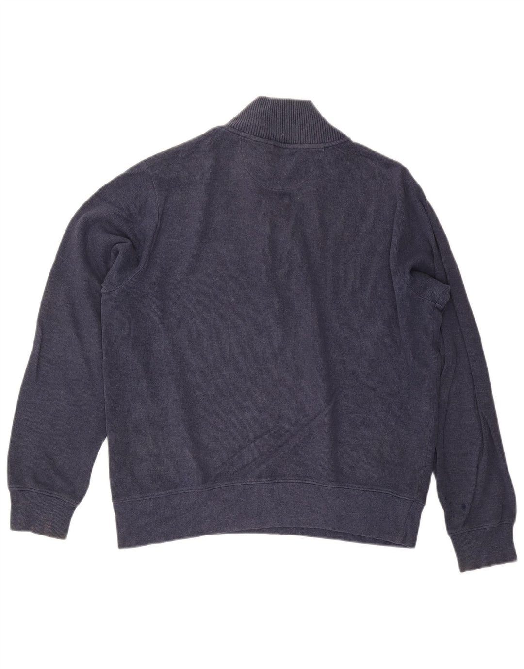 Gant Pull Col Zippé Homme Bleu Marine Moyen Coton
