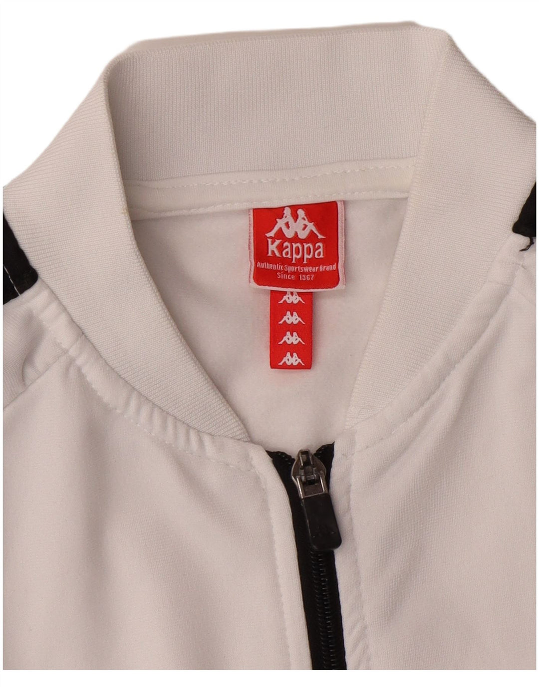 KAPPA Veste de Survêtement Graphique Fille 11-12 Ans Petit Blanc