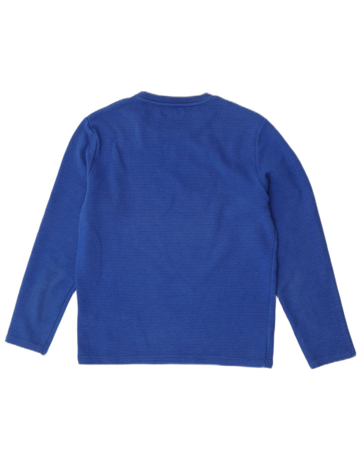 Zara Homme Top Manches Longues Bleu Moyen Coton
