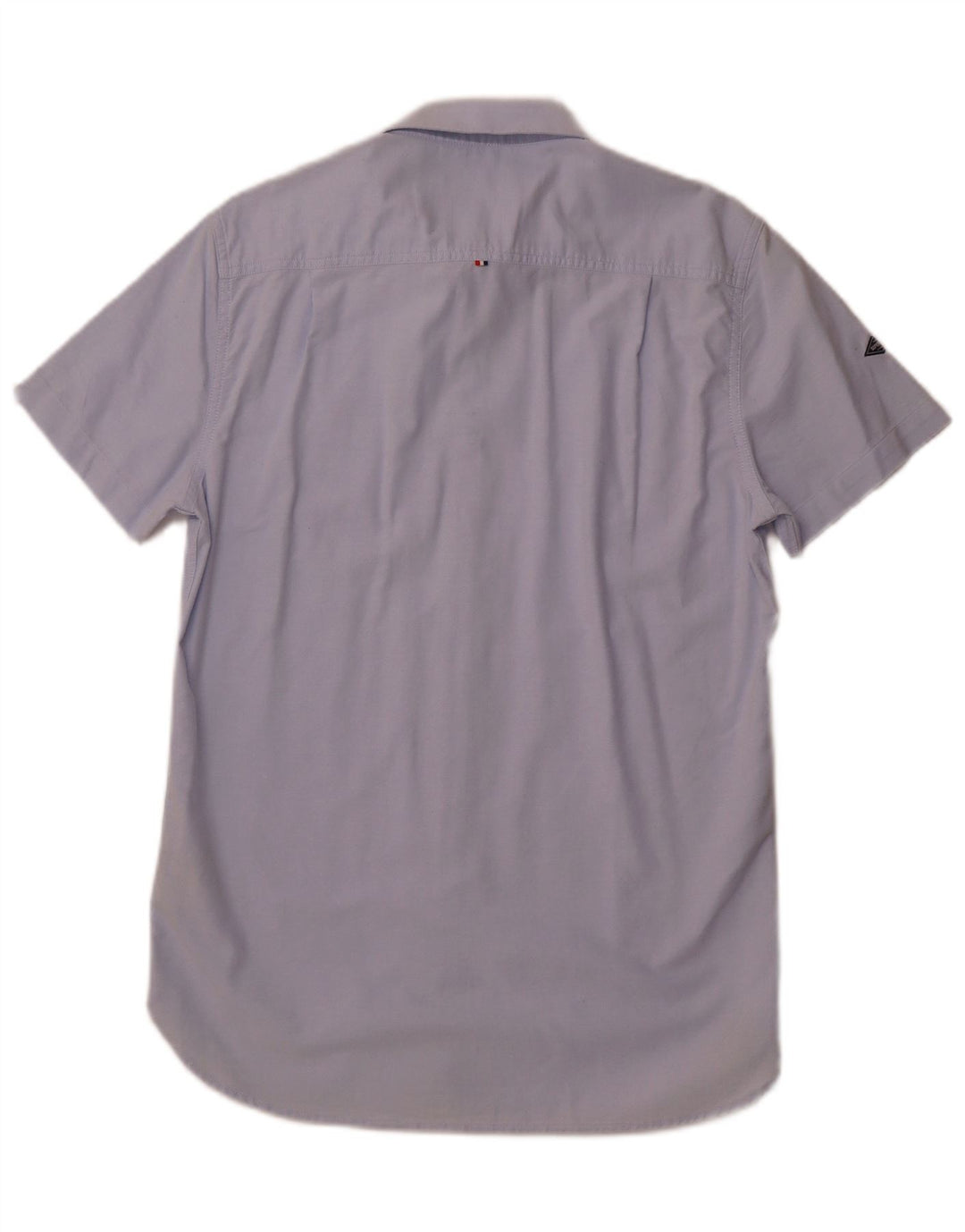 SUPERDRY Chemise à Manches Courtes Homme Bleu Moyen Coton
