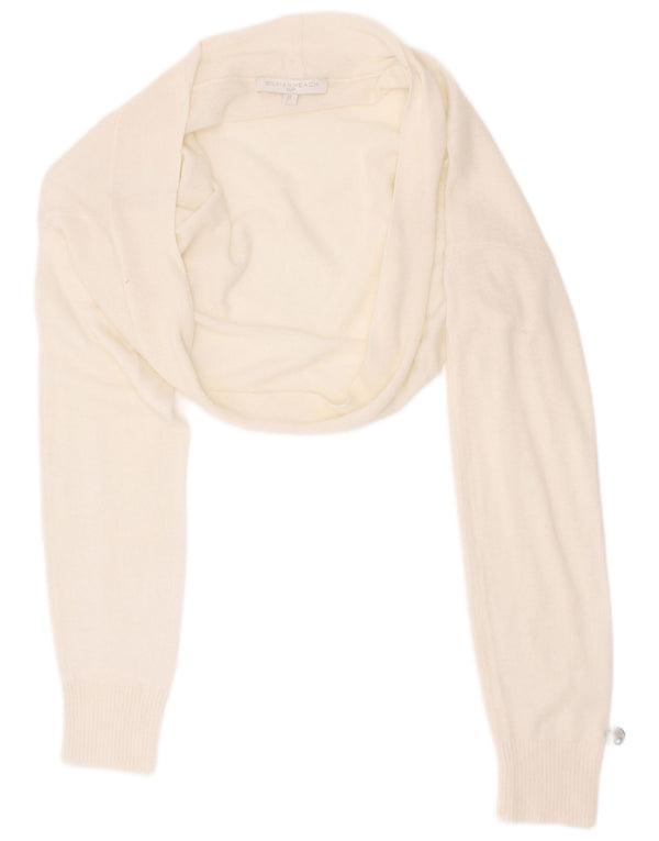 Silvian Heach Boléro pour femme UK 8 Small Viscose blanc cassé
