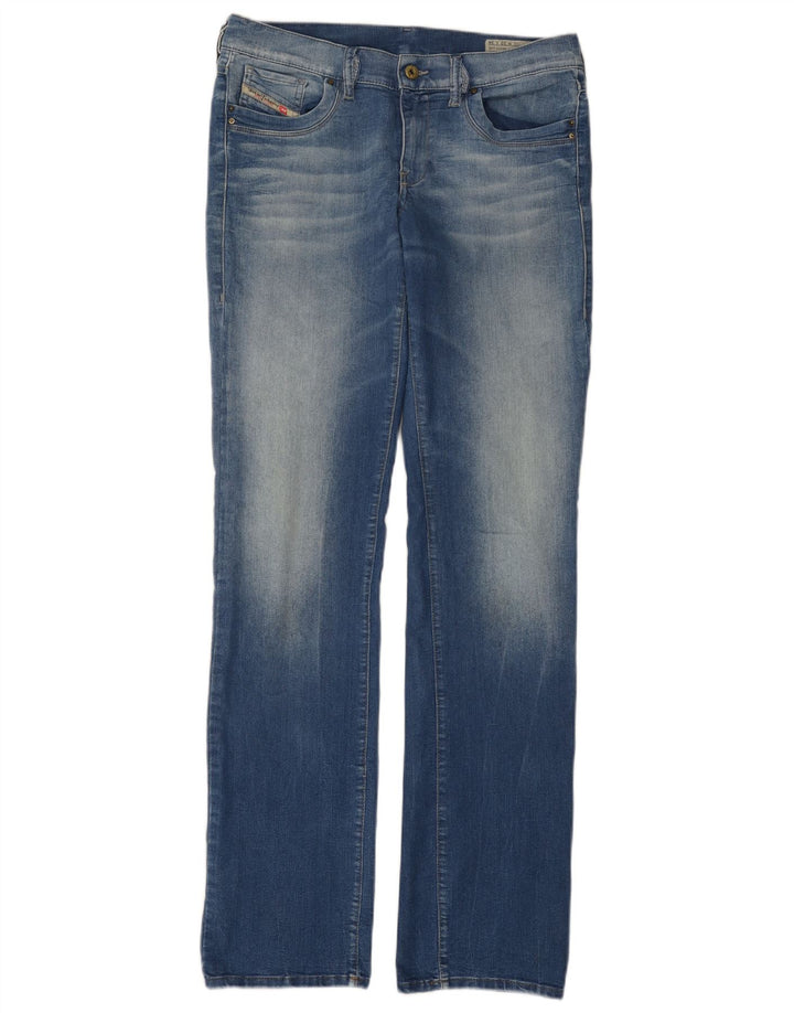 Jeans Diesel pour femmes Ronhoir coupe droite Bootcut W32 L34 Bleu Coton