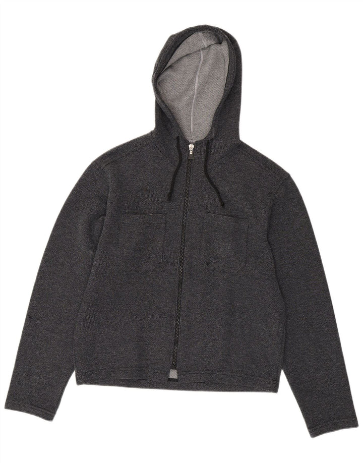 LEVI'S Pull à capuche zippé pour femme UK 14 Gris moyen
