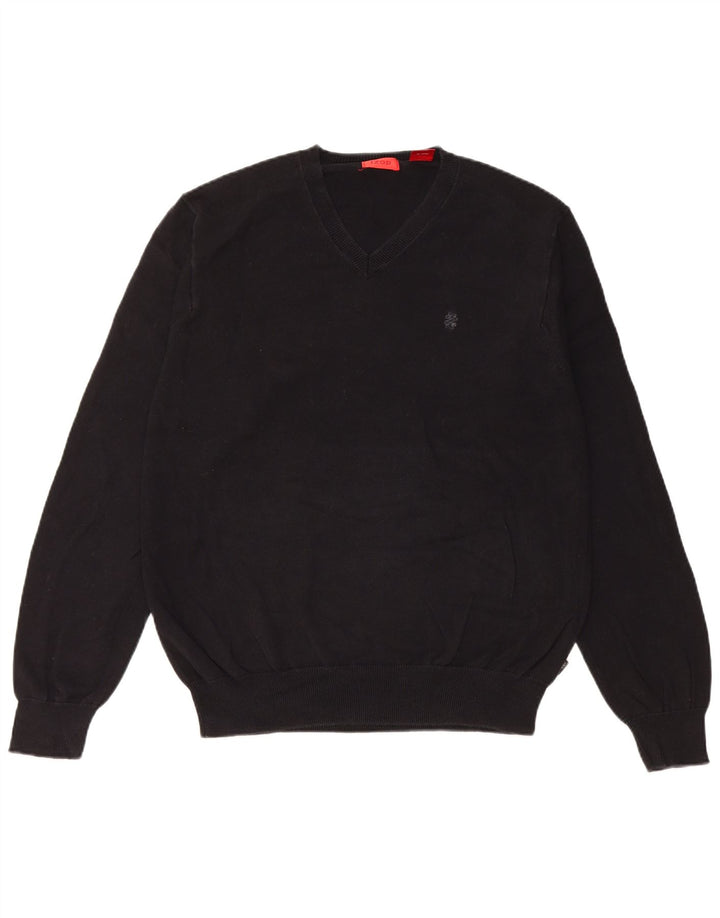 Izod Pull Col V Homme Noir Moyen Coton