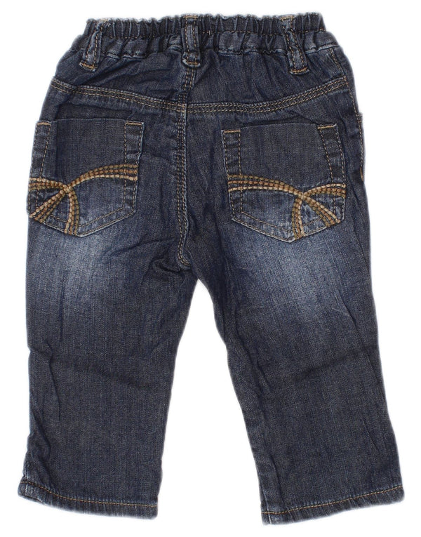 Benetton Jean droit bébé fille 3-6 mois W16 L8 bleu marine coton