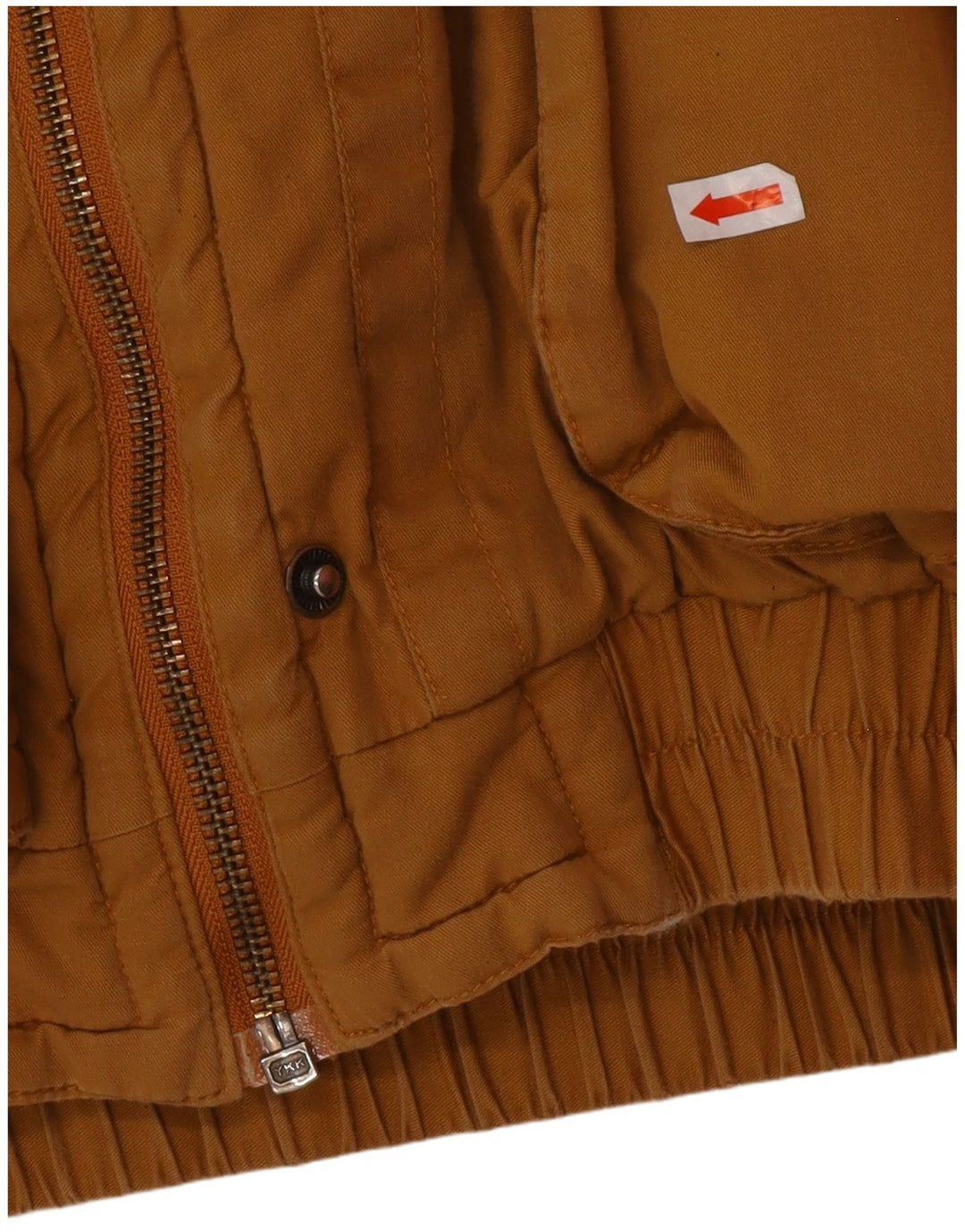 VINTAGE Veste coupe-vent surdimensionnée pour femme IT 42 Coton marron moyen