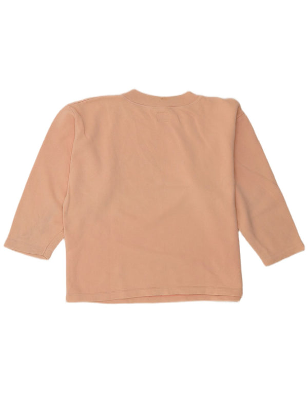 Benetton Sweat-shirt surdimensionné graphique pour femme UK 14 Rose moyen