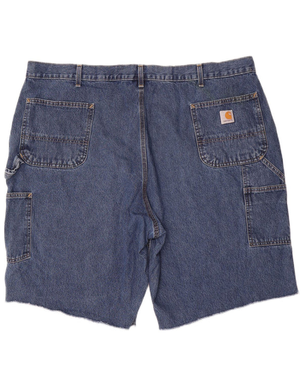 Carhartt Short cargo ample coupe originale pour homme W46 3XL Bleu Coton