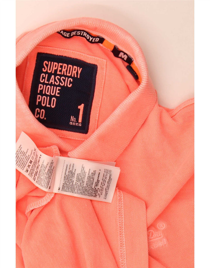 Superdry Polo Homme Rose Moyen Coton