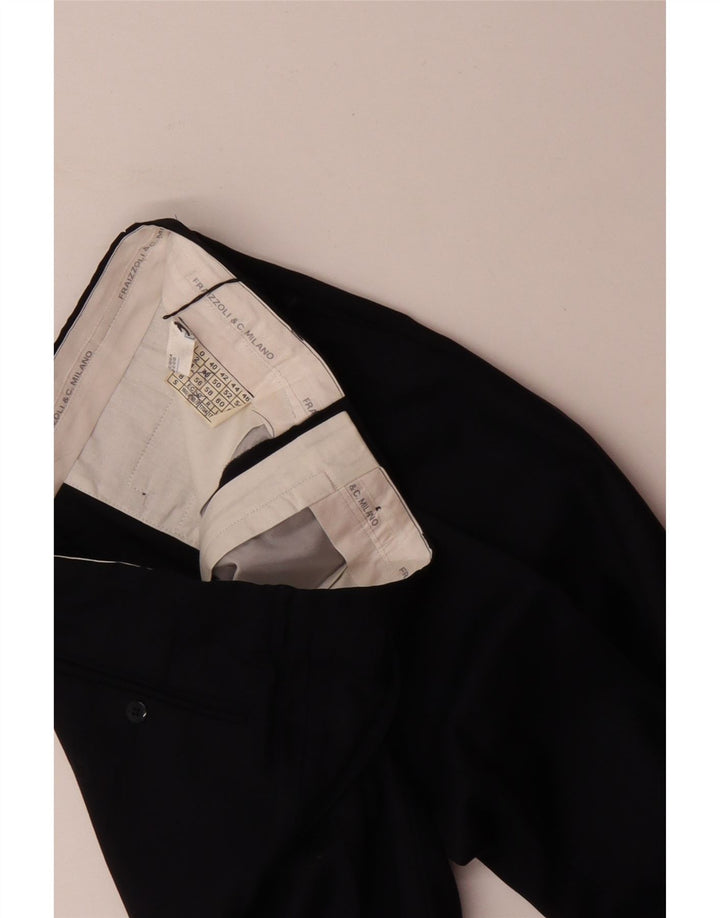 FRAIZZOLI Pantalon de costume à chevilles pour homme IT 48 Medium W32 L29 Bleu marine