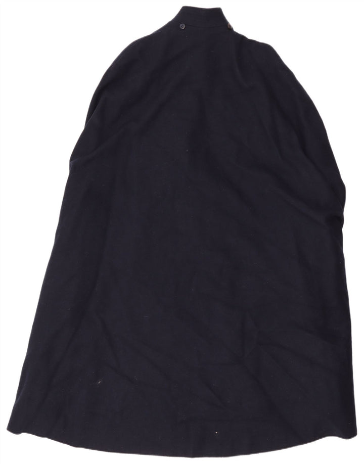 Manteau Capelet Femme Vintage IT 42 Bleu Marine Moyen