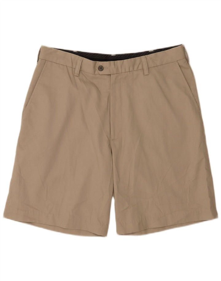 Izod Short Chino de Golf Homme W34 Large Beige Polyester