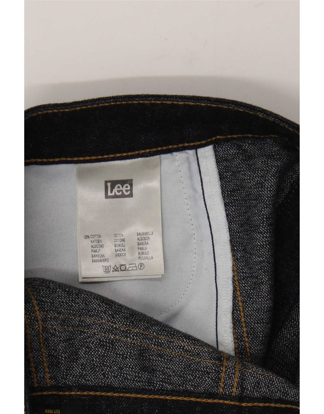 Lee Jupe en Jean Femme W28 Coton Bleu Marine Moyen