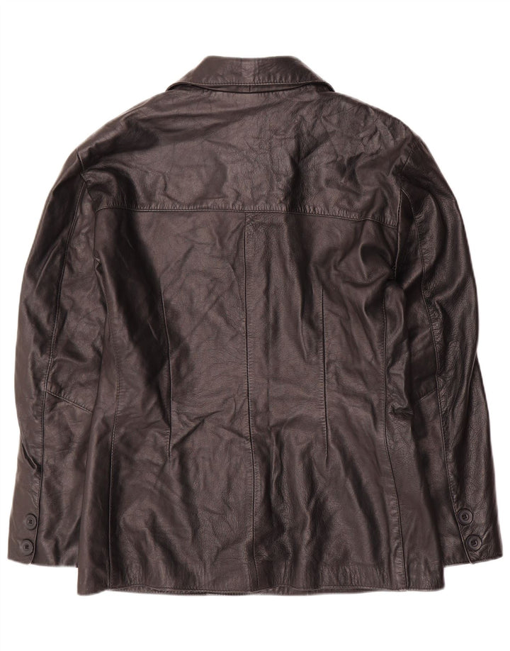 Veste en cuir femme vintage IT 48 XL Cuir noir