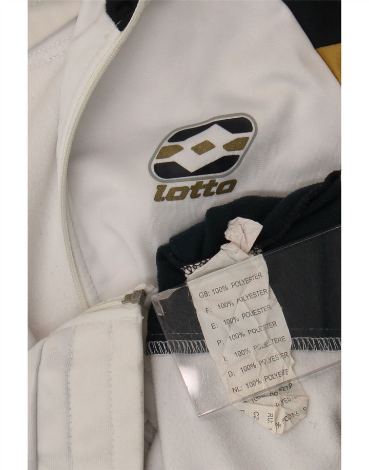 Lotto Veste de Survêtement Graphique Homme Blanc Moyen Polyester Colorblock