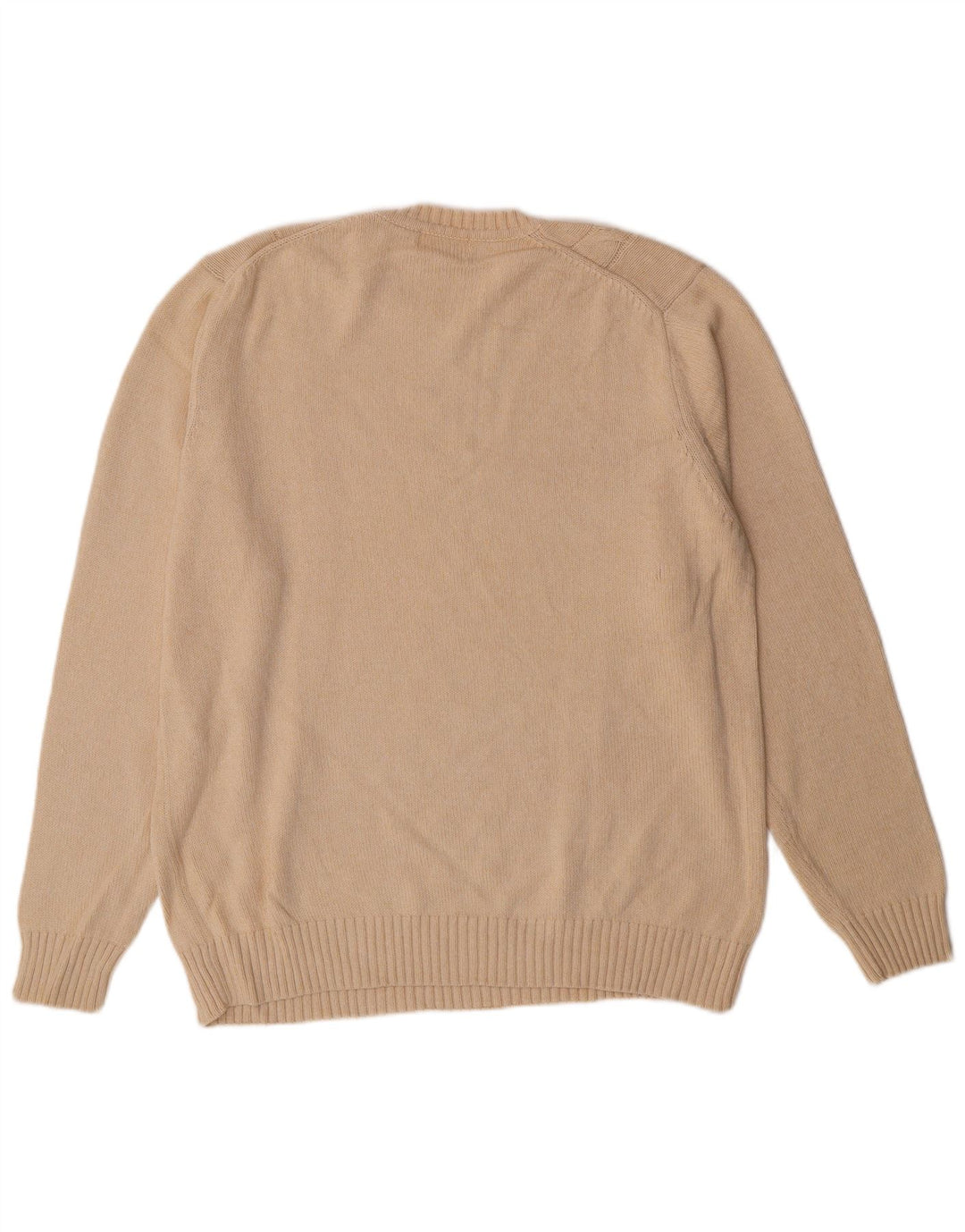 Dockers Pull col rond pour homme en coton beige à losanges/diamants