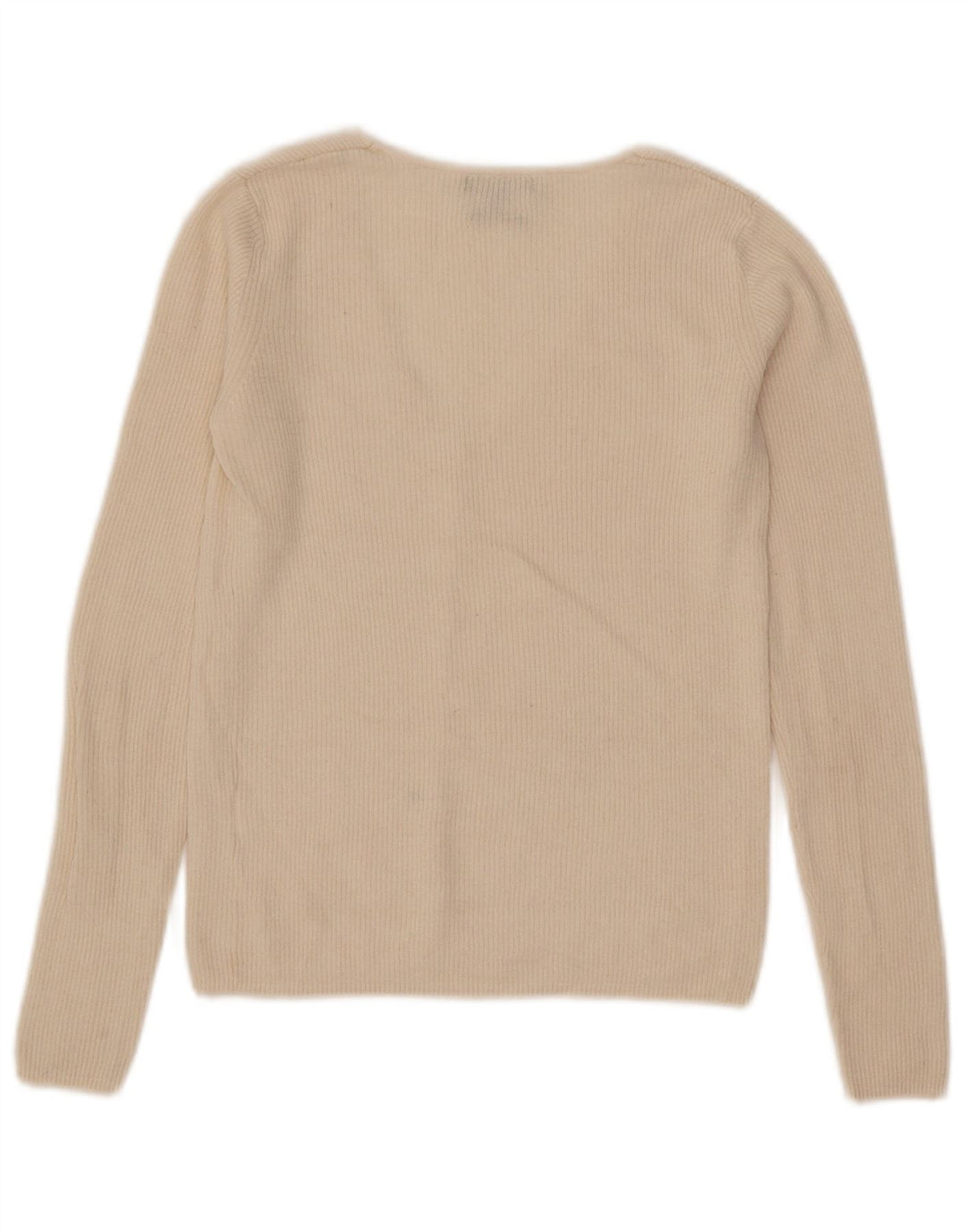 Massimo Dutti Cardigan court pour femme UK 8 Small Blanc cassé
