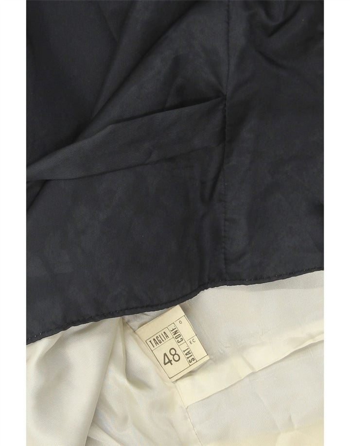 gilet homme vintage IT 48 Medium Navy Blue Pinstripe