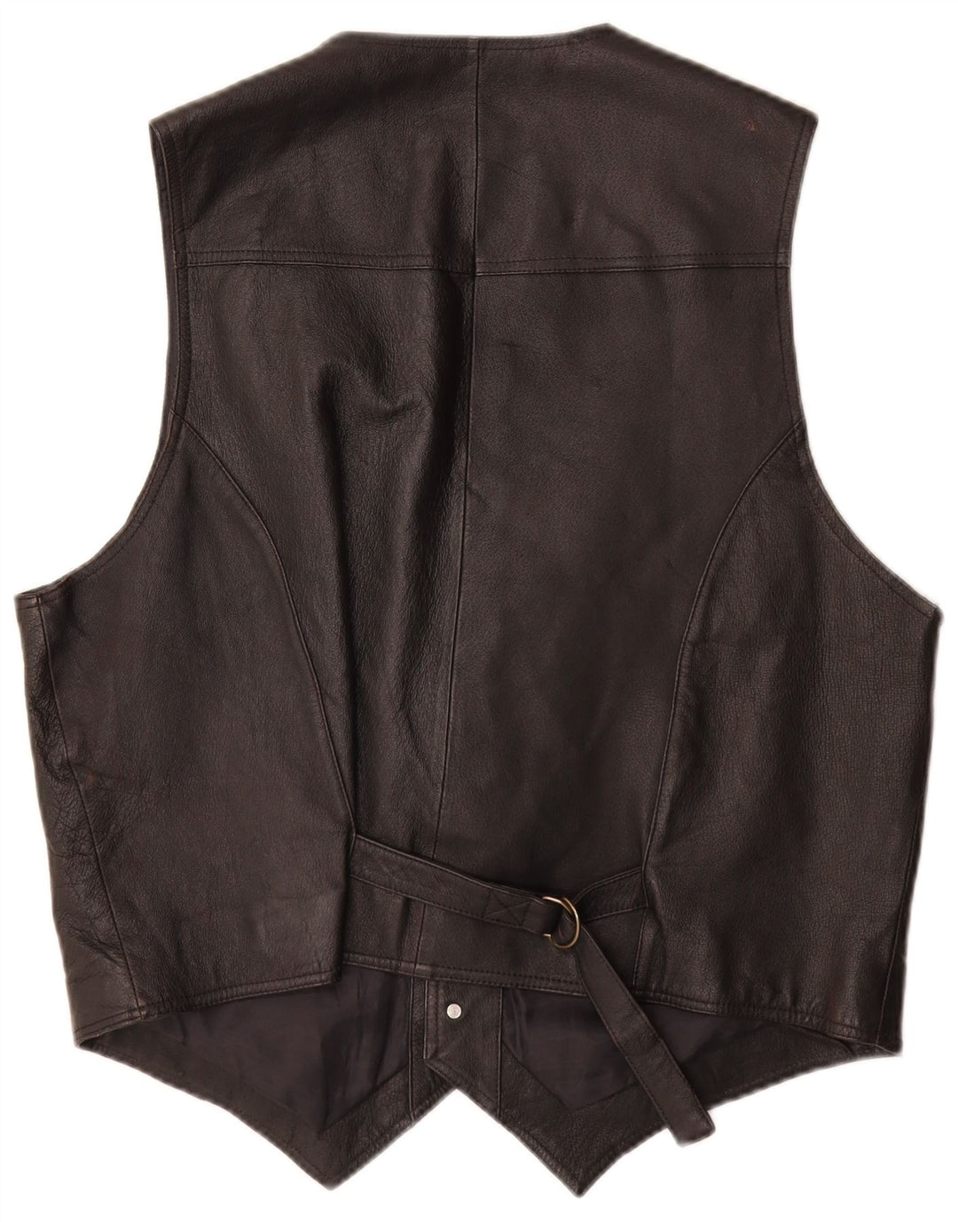 John F Gee Gilet en cuir pour homme EU 52/44 Large Noir
