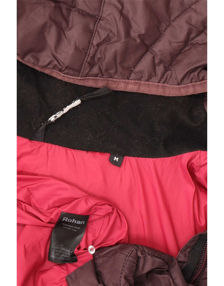 Rohan Veste matelassée à capuche pour femme UK 14 Marron moyen Polyester