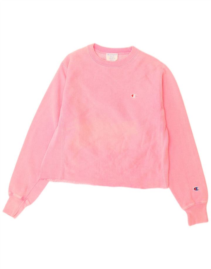 Champion Sweat-shirt surdimensionné Reverse Weave pour femme UK 10 Petit Rose