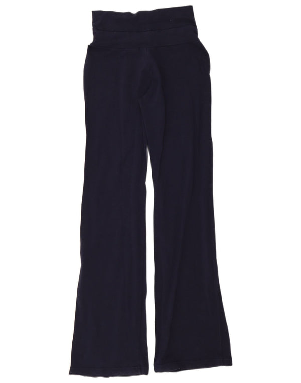 Fila Pantalon de survêtement évasé pour femme UK 10 Small Bleu marine Coton