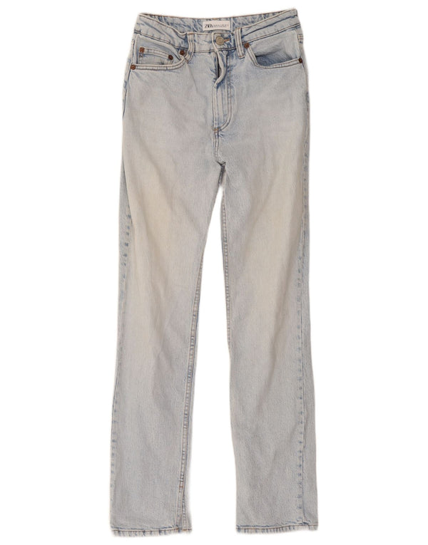 Zara Jean droit femme EU 36 XS W26 L30 Bleu