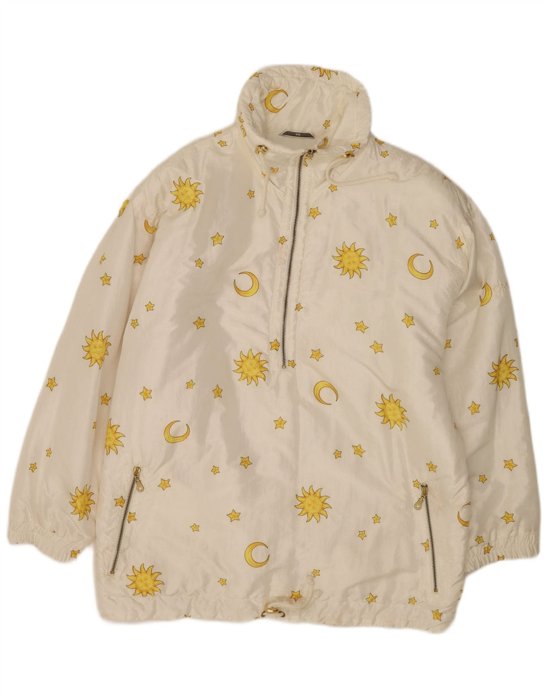 Carson Veste coupe-vent graphique pour femme EU 40 Blanc moyen