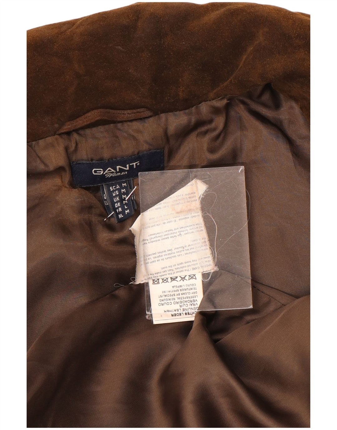 Gant Gilet en daim pour femme UK 14 Cuir marron moyen