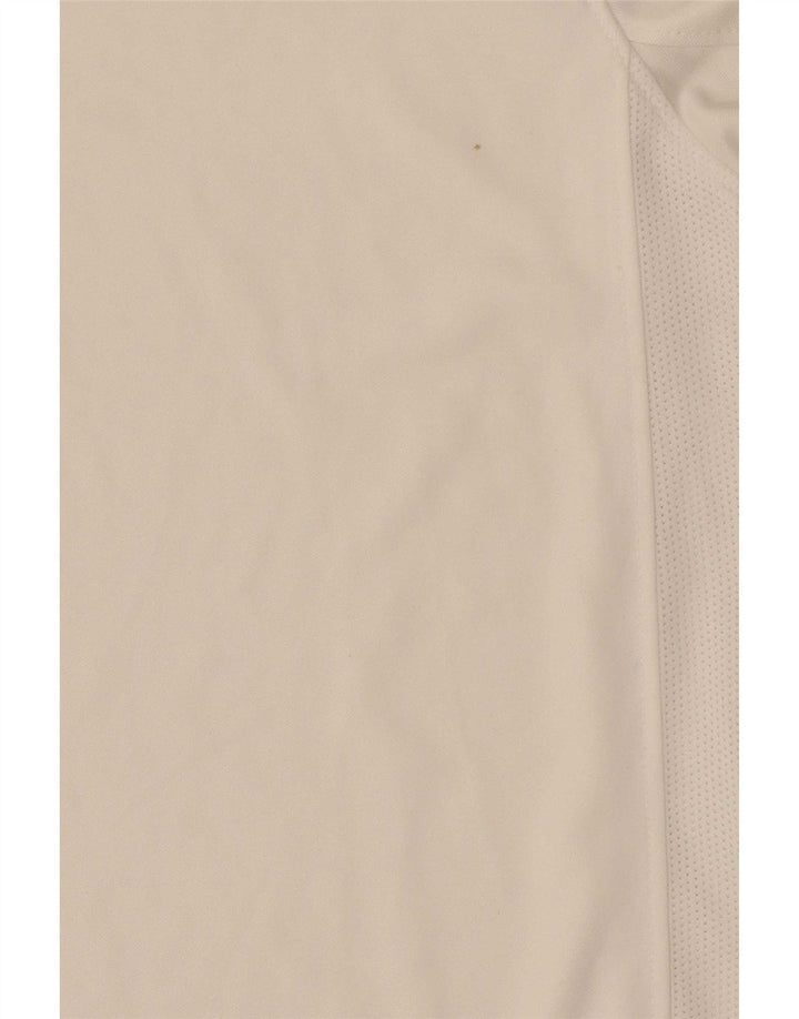 Nike Hommes Dri Fit T-Shirt Haut Moyen Blanc Polyester