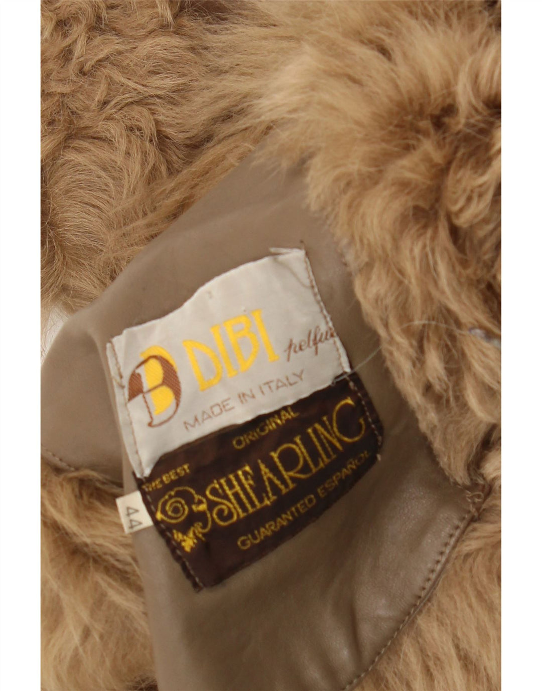 Dibi Manteau en peau de mouton pour femme IT 44 en peau de mouton beige moyen