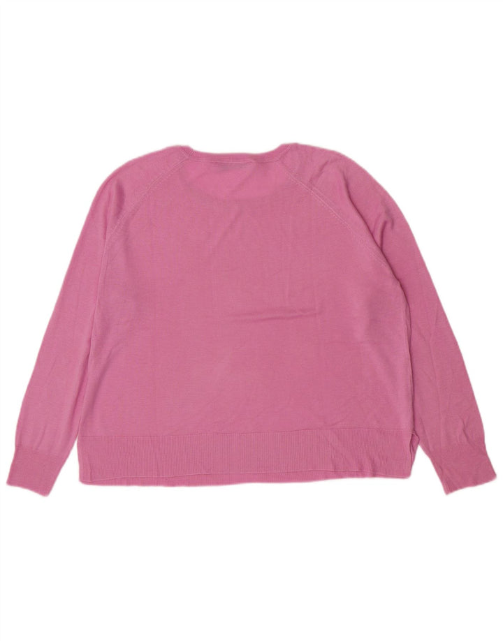 Zara Pull col bateau pour femme UK 14 Rose moyen