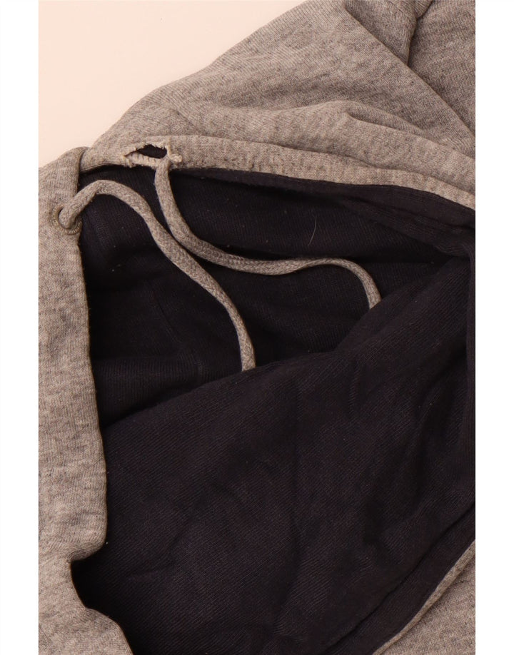 CHAMPION Mens Graphic Hoodie Jumper Large Grey