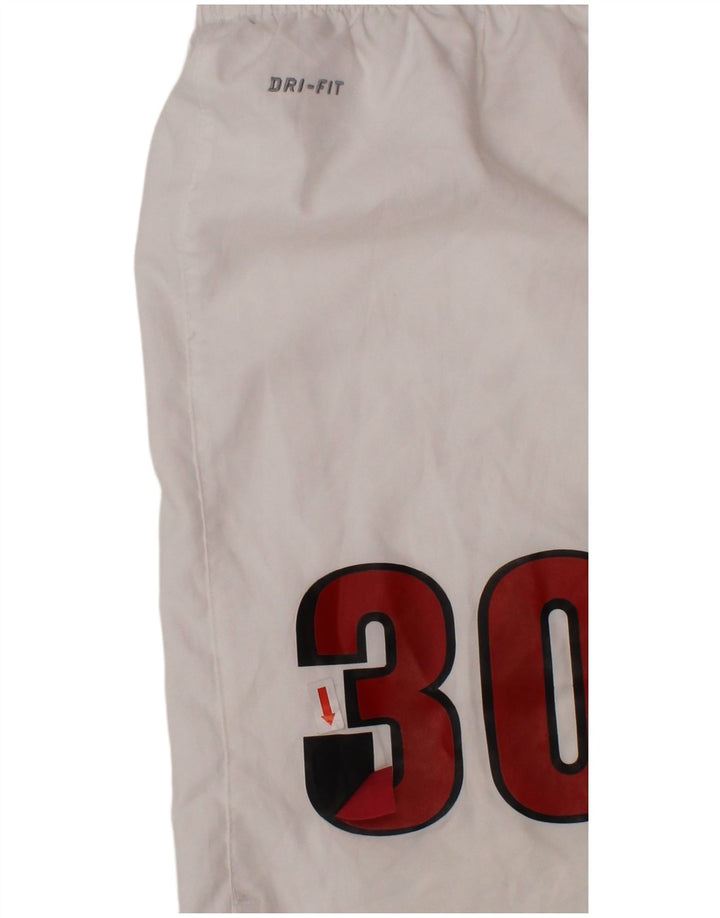 NIKE Short de sport Dri Fit Graphic pour garçon 12-13 ans Grand Blanc Polyester