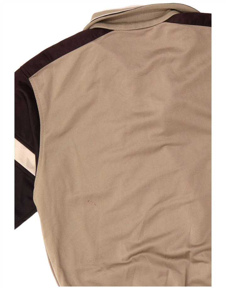 Kappa Veste de survêtement pour homme Small Beige Colourblock Polyester