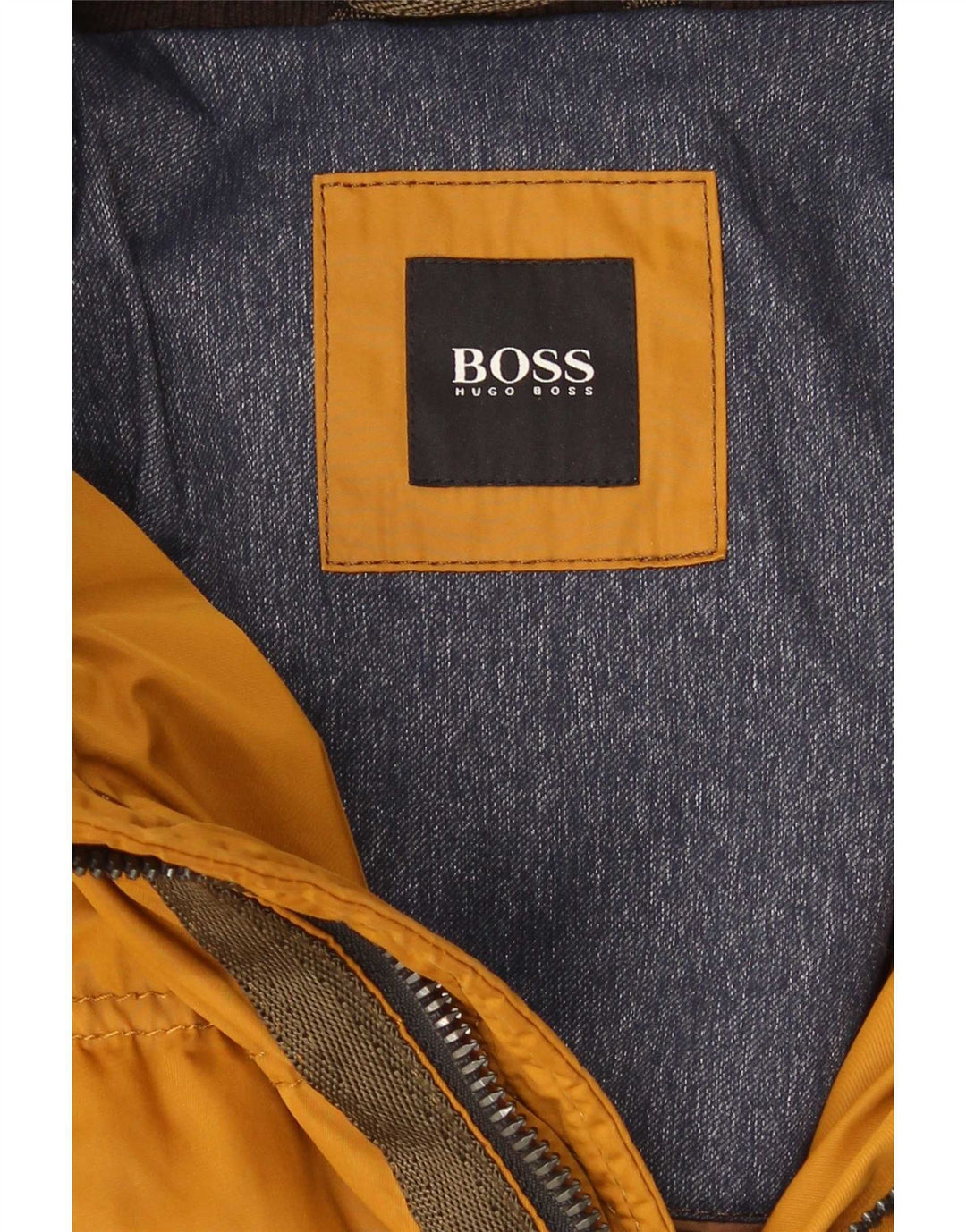 Hugo Boss Veste matelassée à capuche pour homme UK 40 Large Jaune